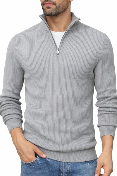 Zipper Full Sleeve Thermal  T-shirt
